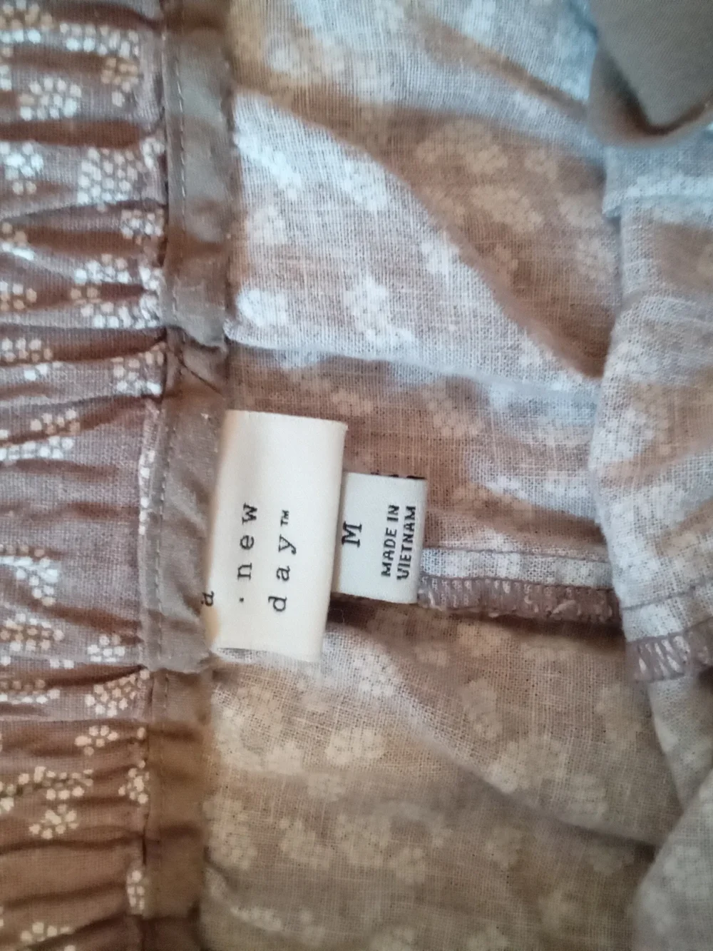 a‎ new day Taupe Leopard Print Elastic Waist Shorts M